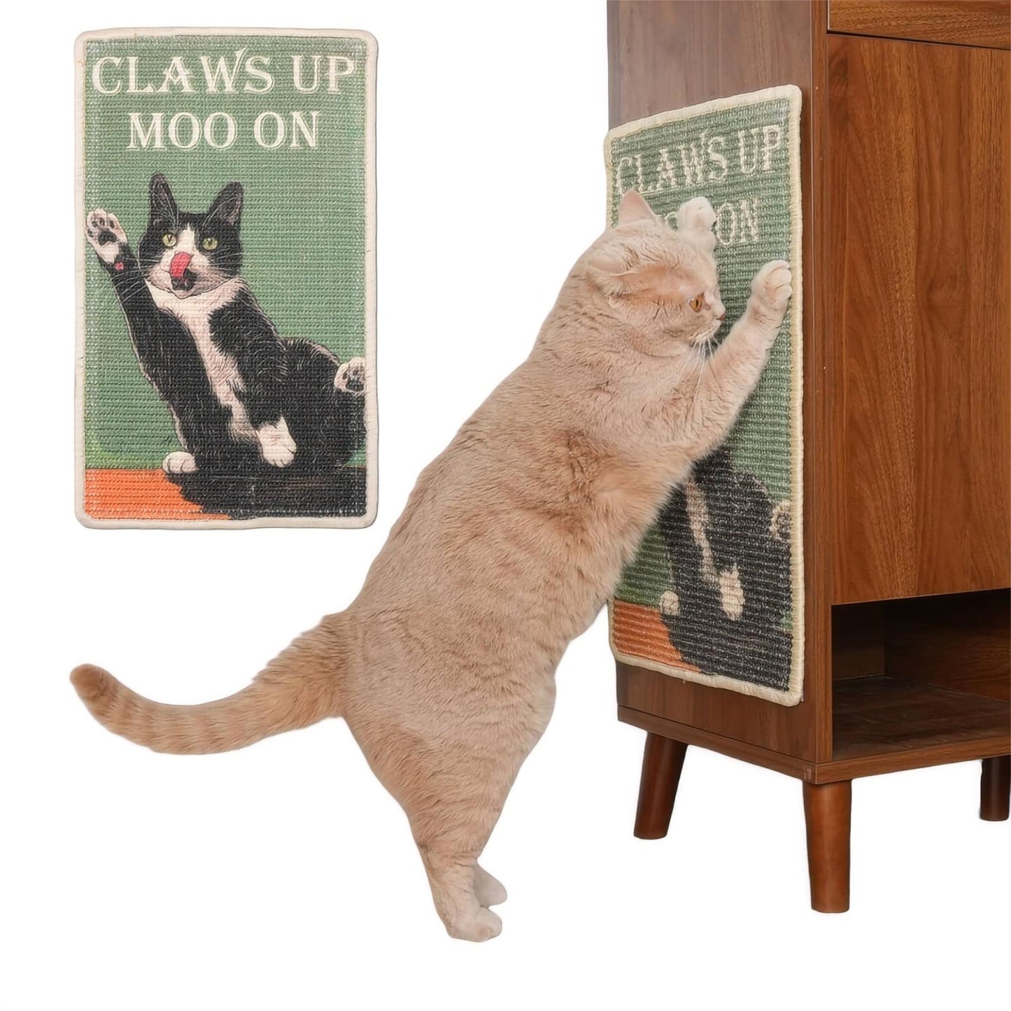 Natural Sisal Cat Scratching Mat with Velcro Tape - Soldaypet