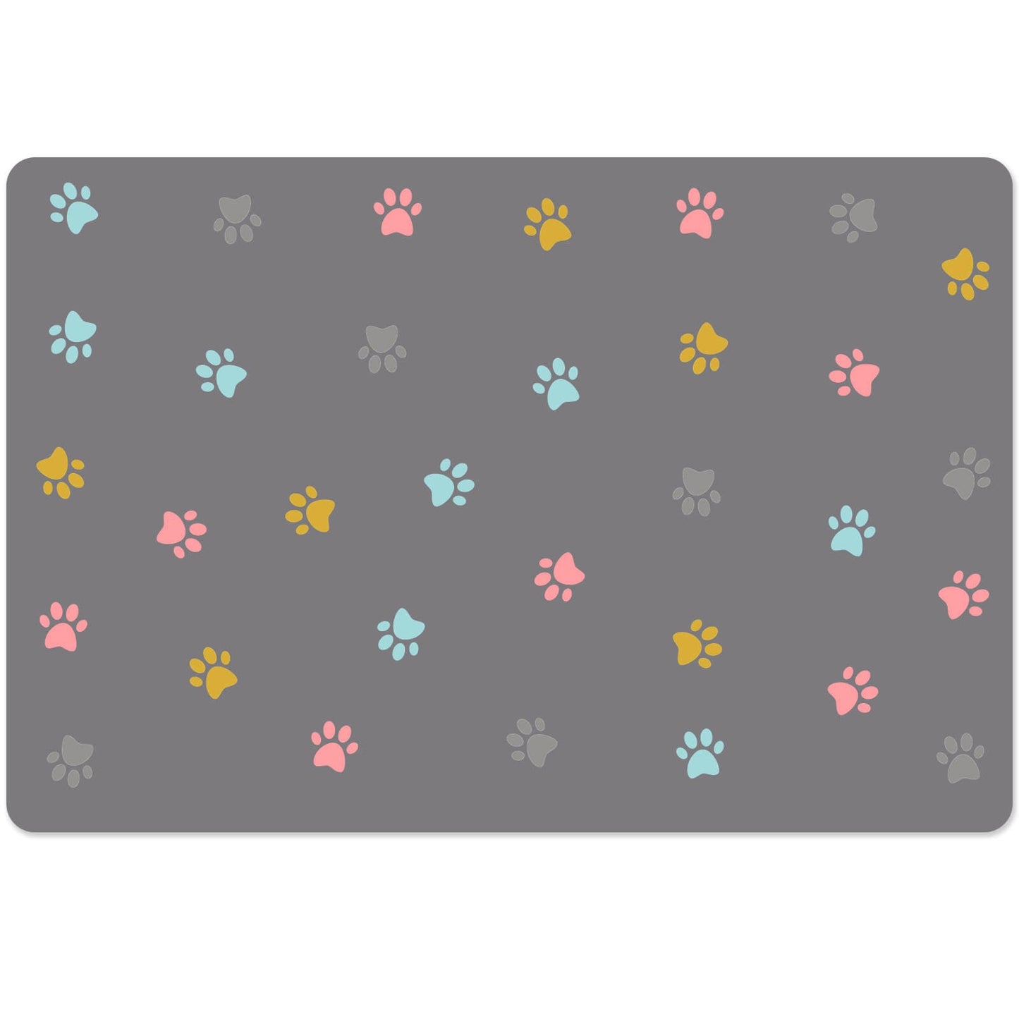 Pet Water Bowl Mat Dog Non - Slip Paw Mats - Soldaypet