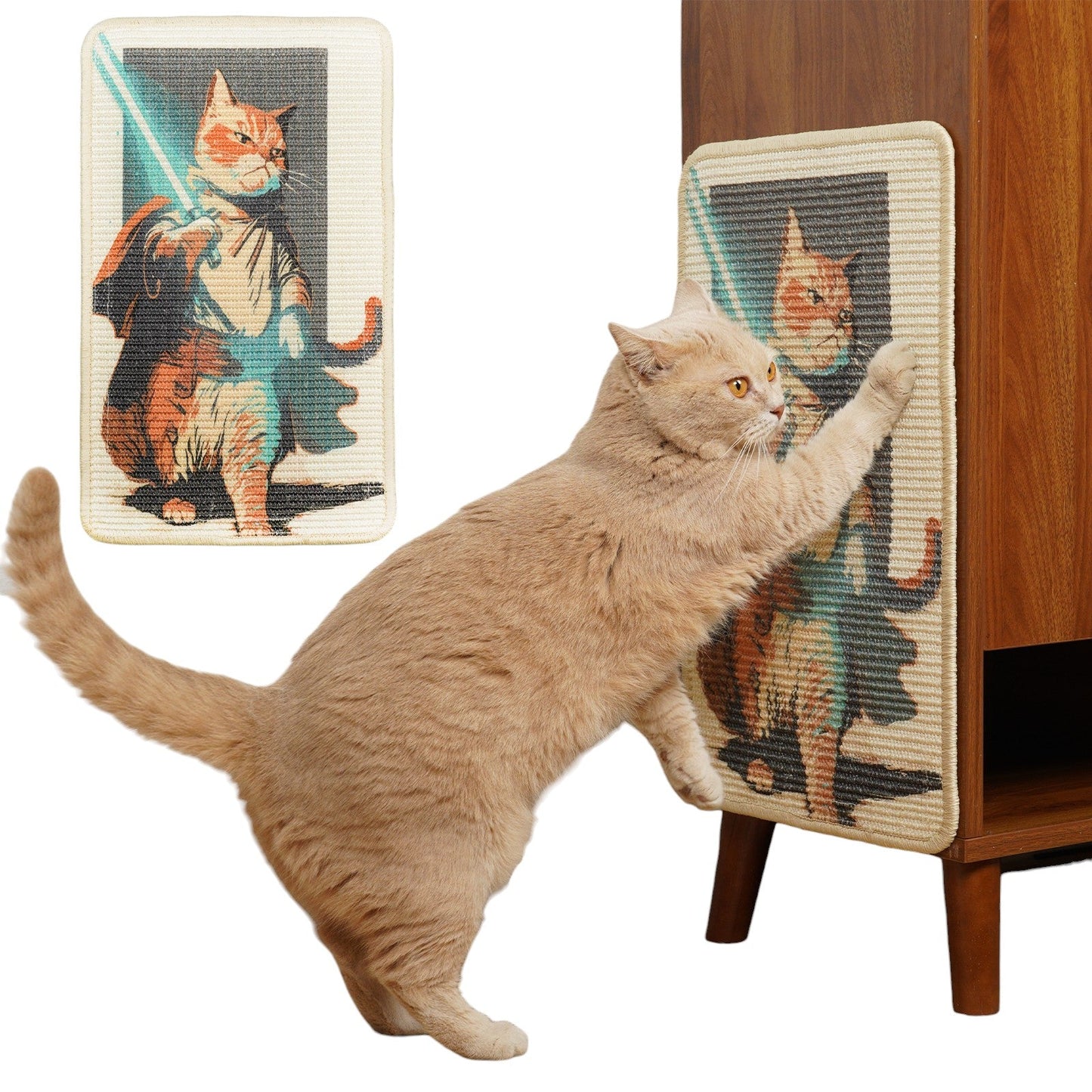 Sisal Cat Scratching Mat For Sofa (Lightsaber Cat) - Soldaypet