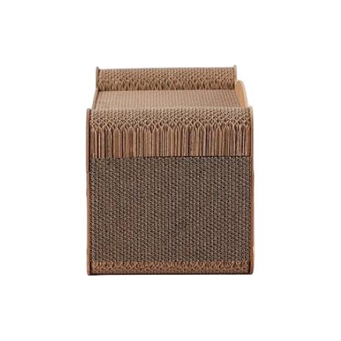 2-in-1 Cat Scratcher House Multi-Level Cat Condo
