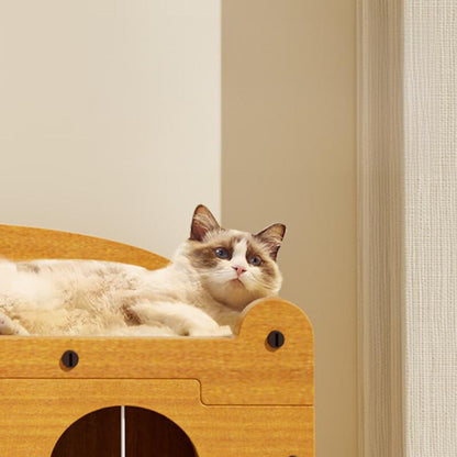 Cardboard Cat House Scratcher Cat TV Box