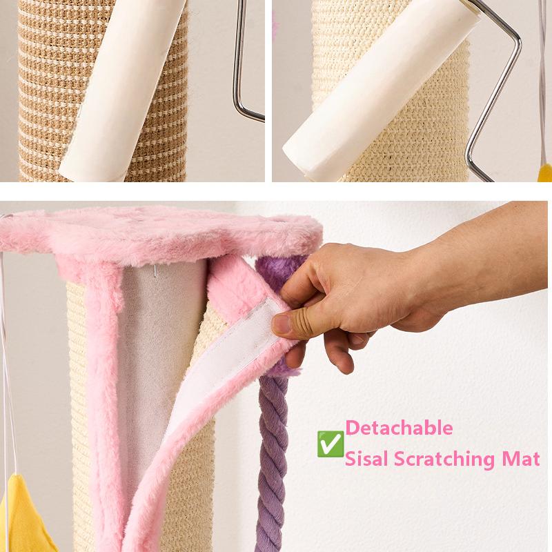 Coconut Tree Tall Cat Scratching Post 43"
