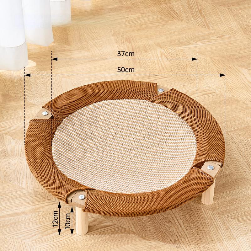Elevated Cat Bed for Large Cats | Round Shape