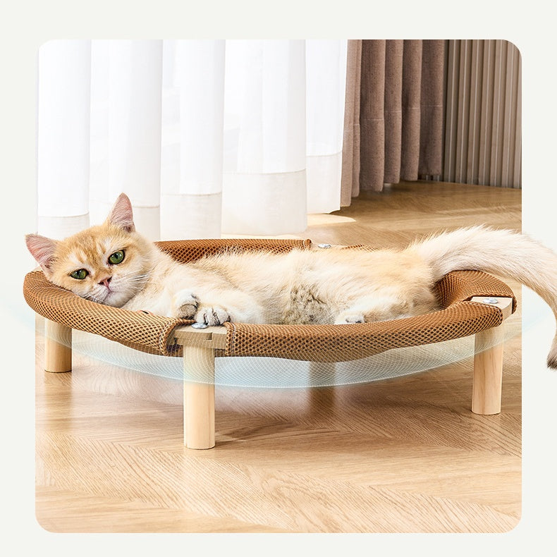 Elevated Cat Bed for Large Cats | Round Shape