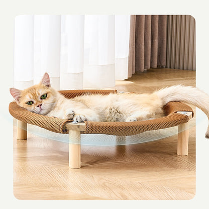 Elevated Cat Bed for Large Cats | Round Shape