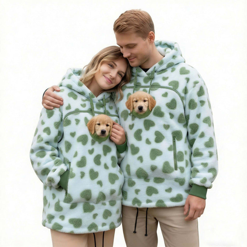 Thanksgiving Cat Pouch Hoodie – Cozy Pet Carrier Hoodie