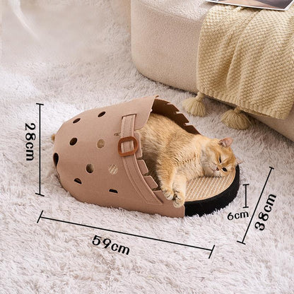 Unique Slipper-Shaped Sisal Cat Scratcher