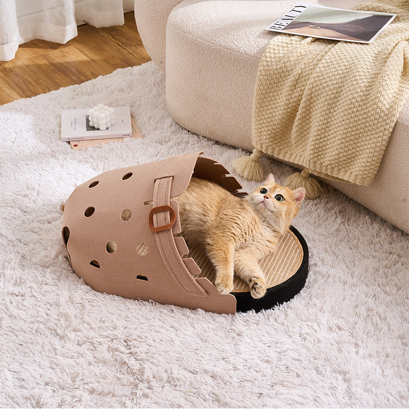 Unique Slipper-Shaped Sisal Cat Scratcher