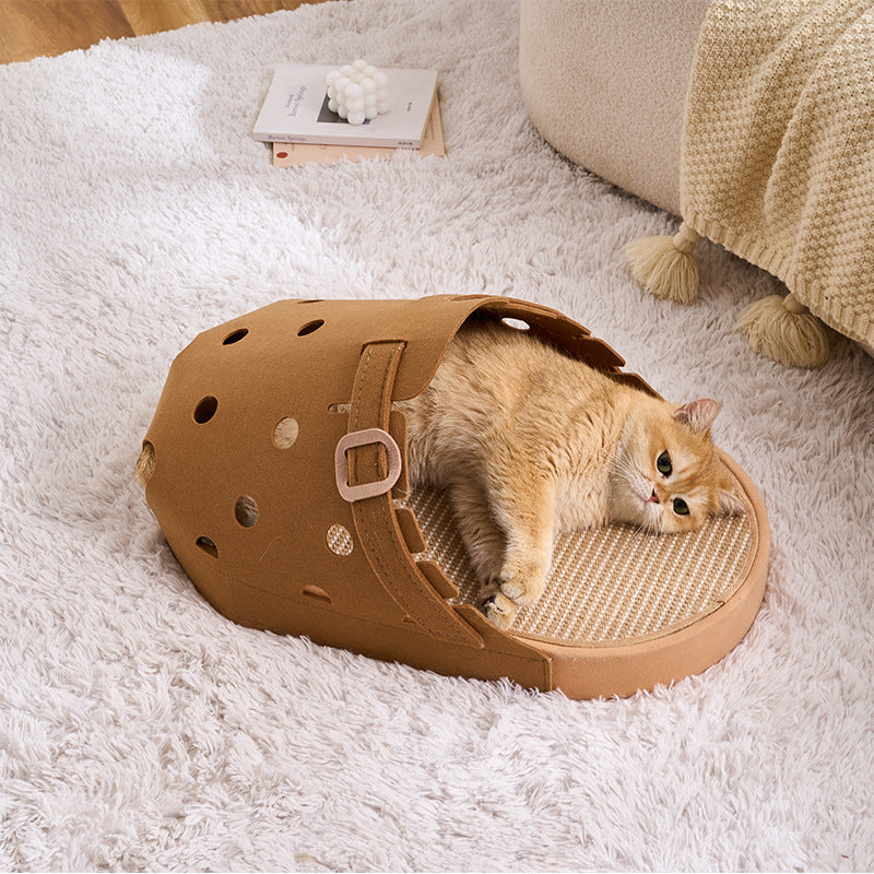 Unique Slipper-Shaped Sisal Cat Scratcher