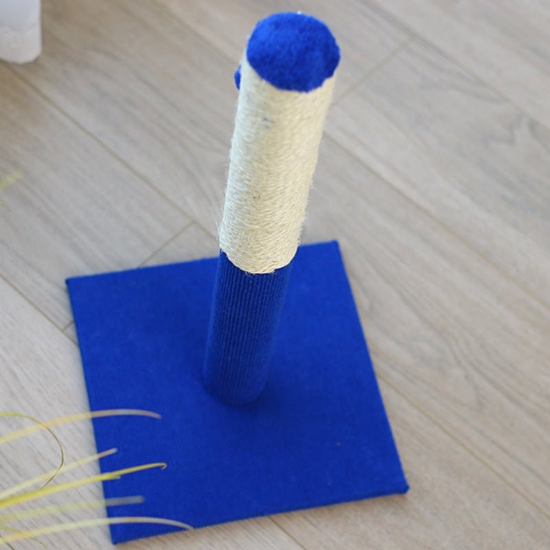 Blue Cat Scratching Post with Interactive Toys - Soldaypet