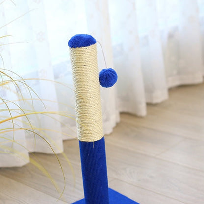 Blue Cat Scratching Post with Interactive Toys - Soldaypet