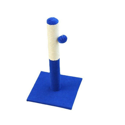 Blue Cat Scratching Post with Interactive Toys - Soldaypet
