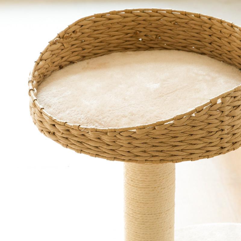 Boho Cat Candos And Tower With Cozy Bed - Soldaypet