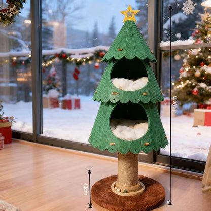 Cat House Christmas Tree with Nest - Soldaypet