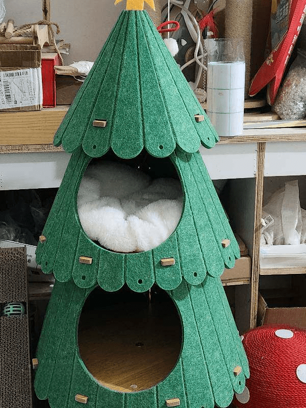Cat House Christmas Tree with Nest - Soldaypet