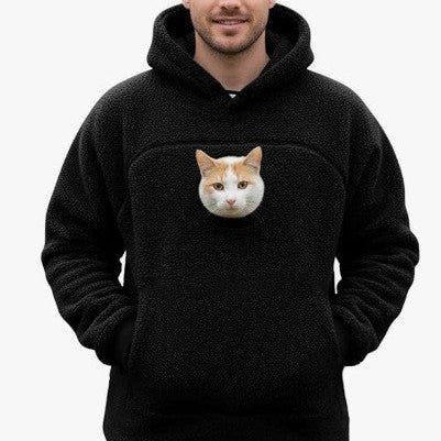 Cat Pouch Hoodie – Wearable Cat Carrier Hoodie - Soldaypet