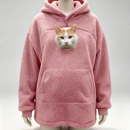 Cat Pouch Hoodie – Wearable Cat Carrier Hoodie - Soldaypet