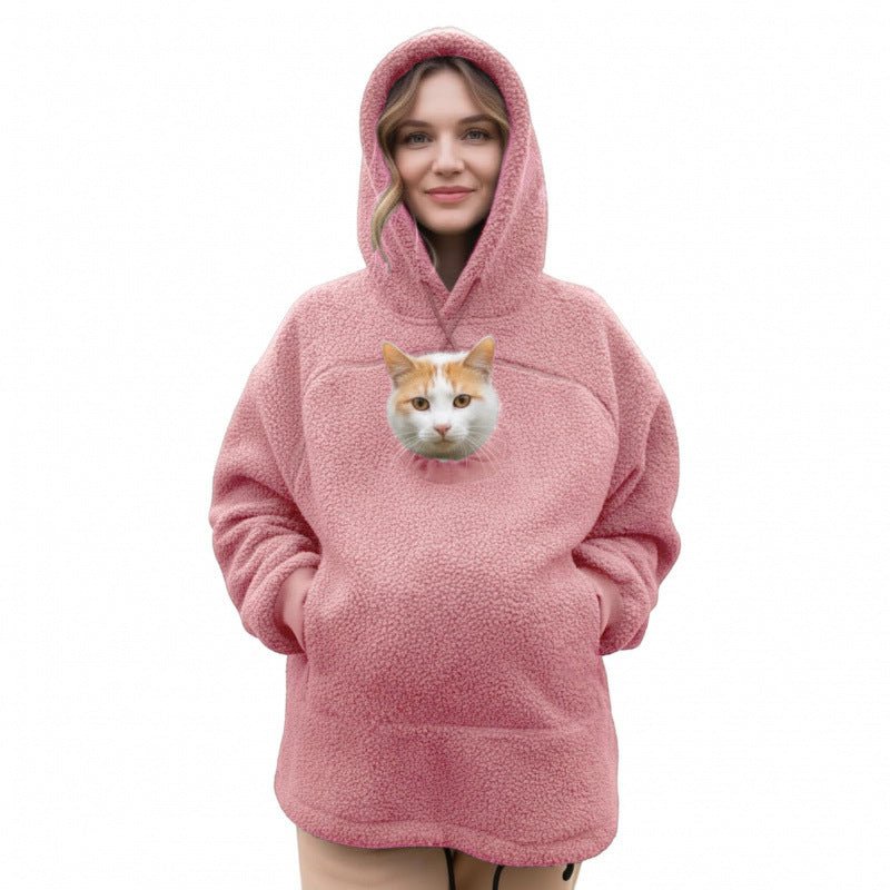 Cat Pouch Hoodie – Wearable Cat Carrier Hoodie - Soldaypet