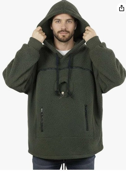 Cat Pouch Hoodie – Wearable Cat Carrier Hoodie