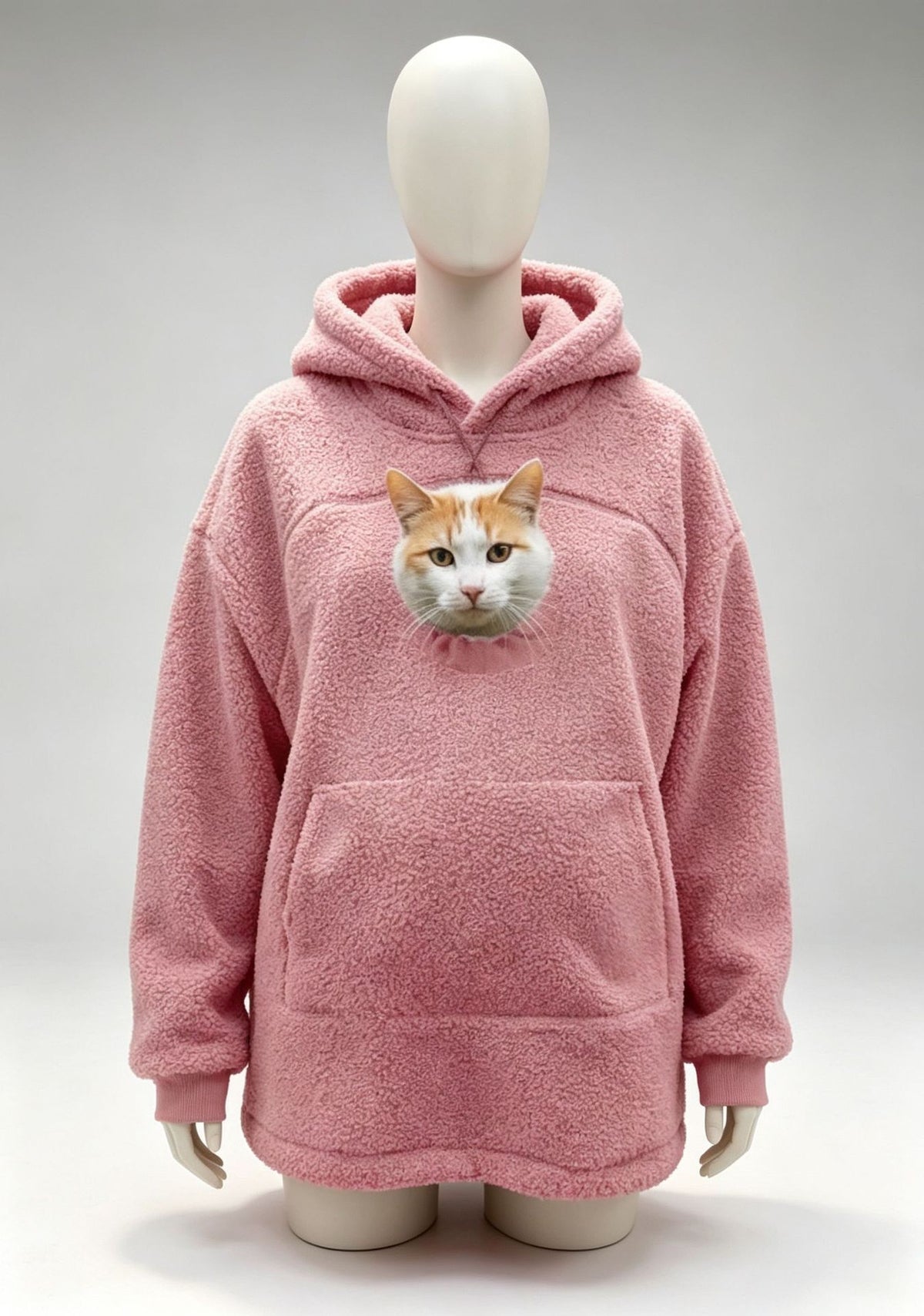 Cat Pouch Hoodie – Wearable Cat Carrier Hoodie