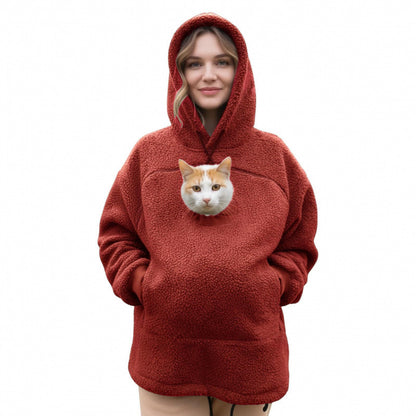 Cat Pouch Hoodie – Wearable Cat Carrier Hoodie