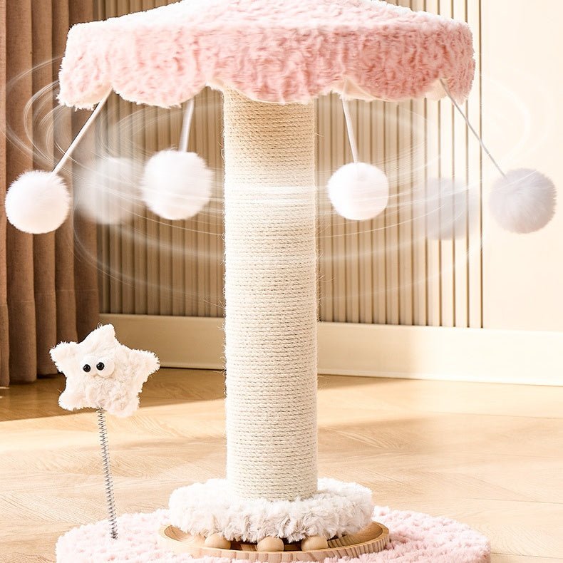 Cute Small Cat Tree | Pink Carousel - Soldaypet