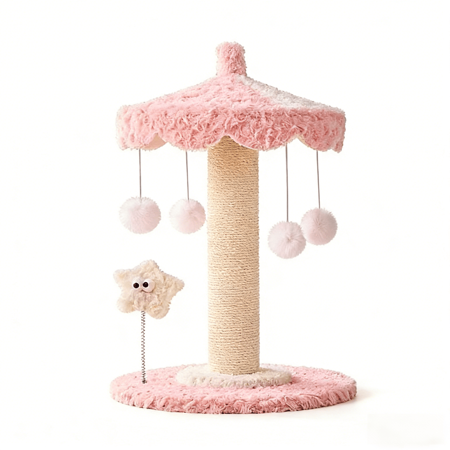 Cute Small Cat Tree | Pink Carousel - Soldaypet