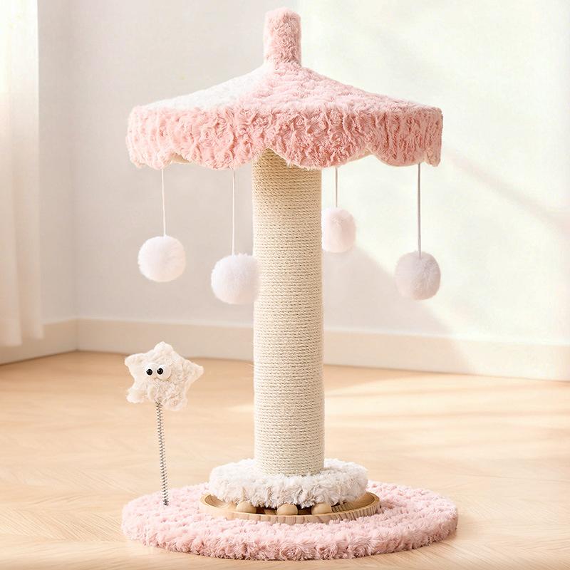 Cute Small Cat Tree | Pink Carousel - Soldaypet