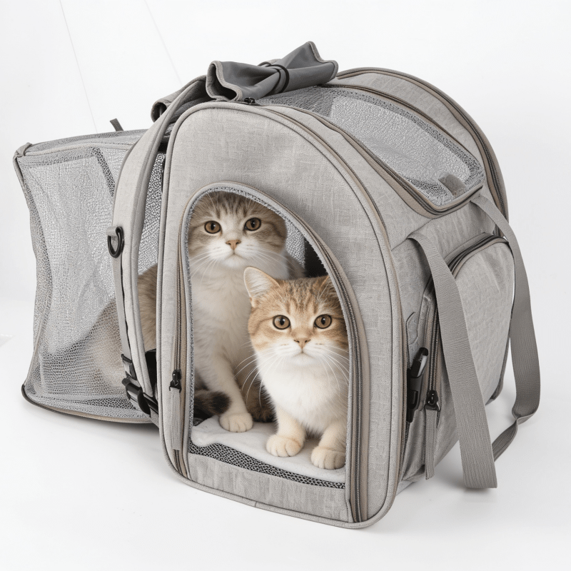 Expandable Cat Carrier Backpack for Pets Up to 15lbs - Soldaypet