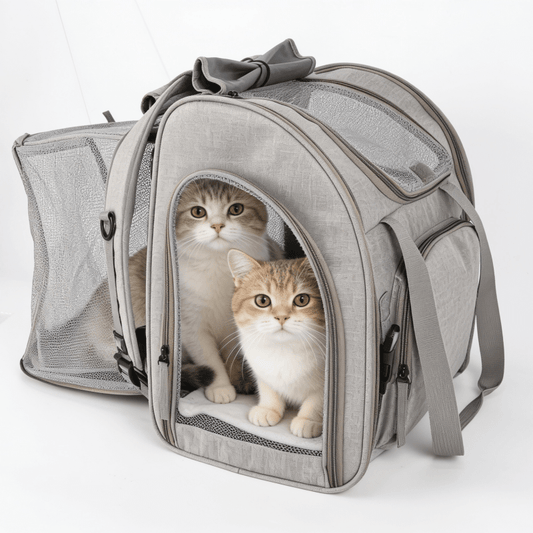 Expandable Cat Carrier Backpack for Pets Up to 15lbs - Soldaypet