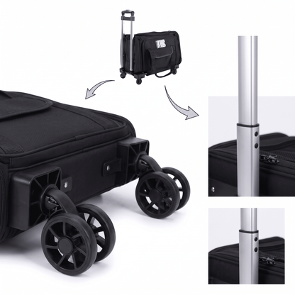Expandable Rolling Cat Carrier with Lockable Wheels - Soldaypet
