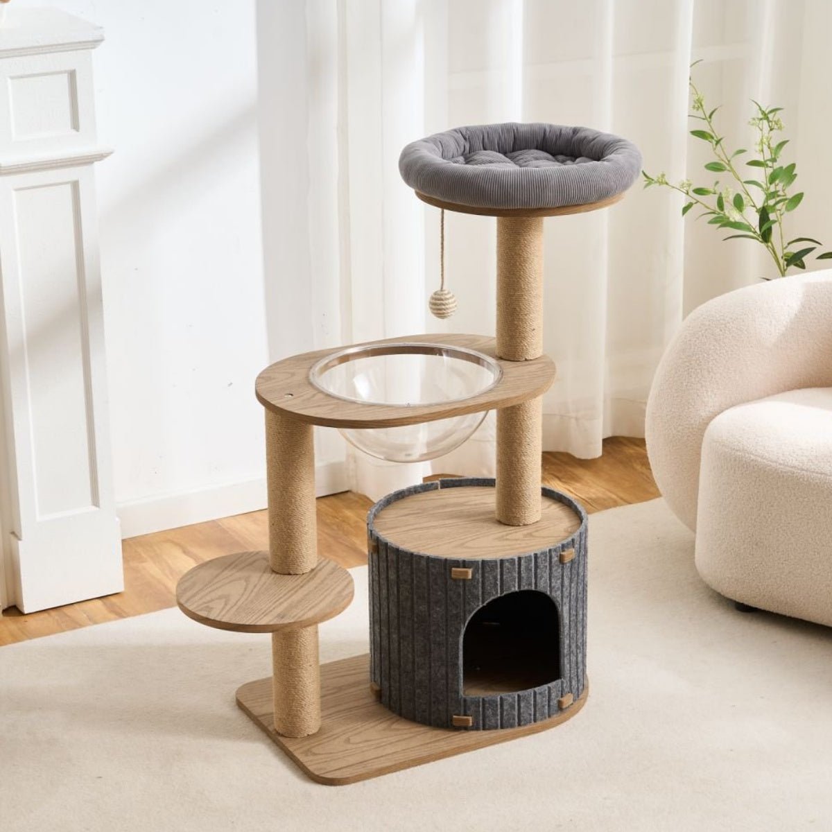 Maine Coon Cat Climber Tower with Condo | K3 - Soldaypet