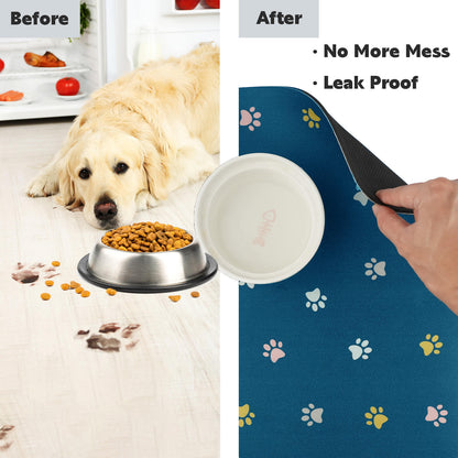 Pet Absorbent Food Mat Placemat For Dog Bowls - Soldaypet