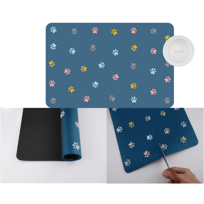 Pet Absorbent Food Mat Placemat For Dog Bowls - Soldaypet