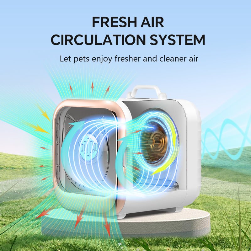 Pet Dryer Box with Large Hair Collecting Net – 25lbs Capacity - Soldaypet