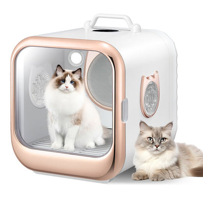 Pet Dryer Box with Large Hair Collecting Net – 25lbs Capacity - Soldaypet
