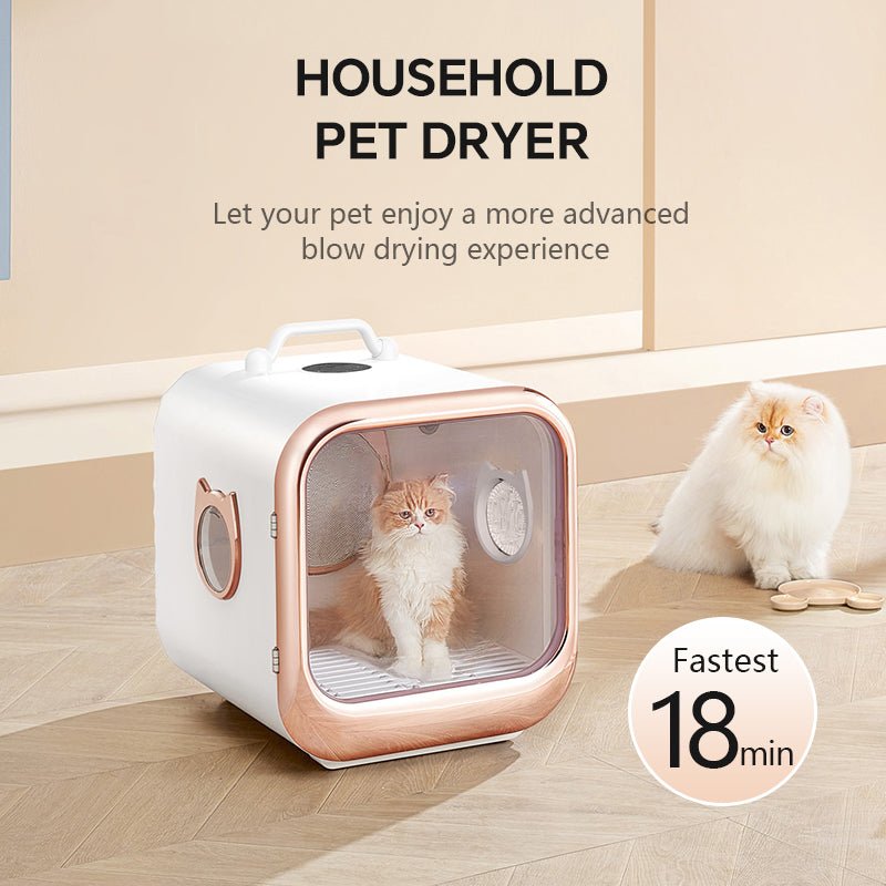 Pet Dryer Box with Large Hair Collecting Net – 25lbs Capacity - Soldaypet