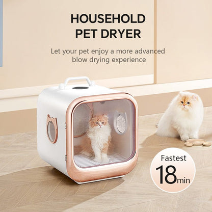 Pet Dryer Box with Large Hair Collecting Net – 25lbs Capacity - Soldaypet