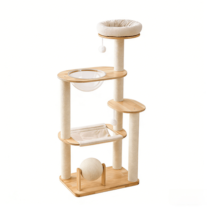 Real Wood Cat Trees For Large Cat | Oak W4 - Soldaypet