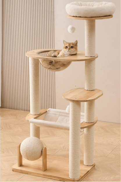Real Wood Cat Trees For Large Cat | Oak W4 - Soldaypet