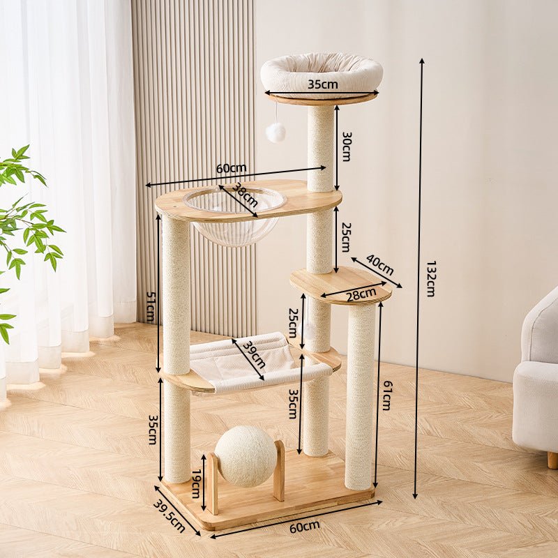 Real Wood Cat Trees For Large Cat | Oak W4 - Soldaypet