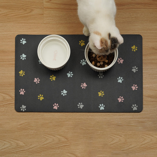 Waterproof Pet Food Mat (Dark Grey) - Soldaypet